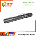 Usine d&#39;approvisionnement CE Rohs Usage de travail d&#39;urgence Alliage d&#39;aluminium High Bright 2 * AA Battery Cheap Matal Cilp 3w lampe de poche à courant électrique